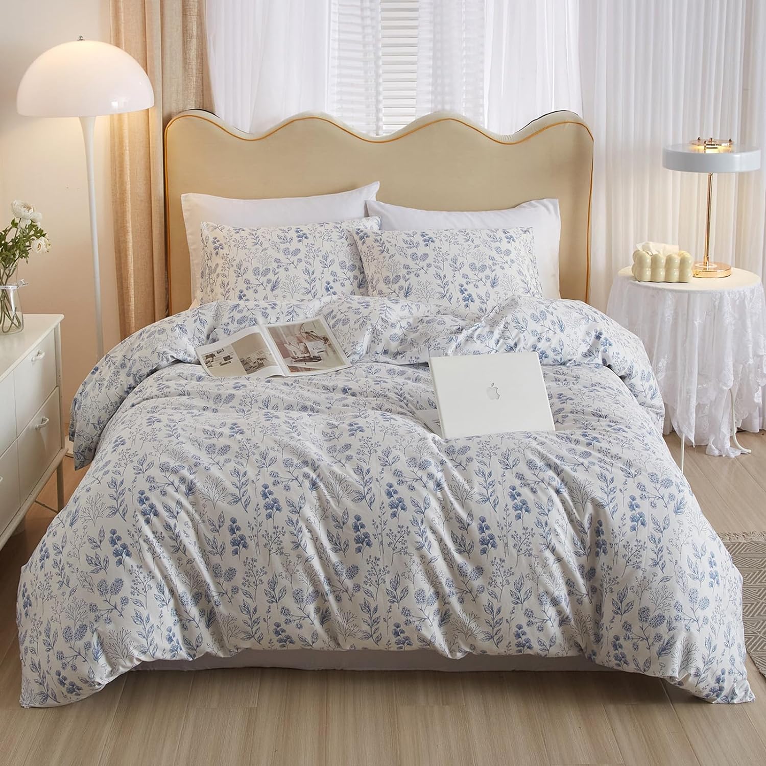 Blue Floral Cottage Comforter