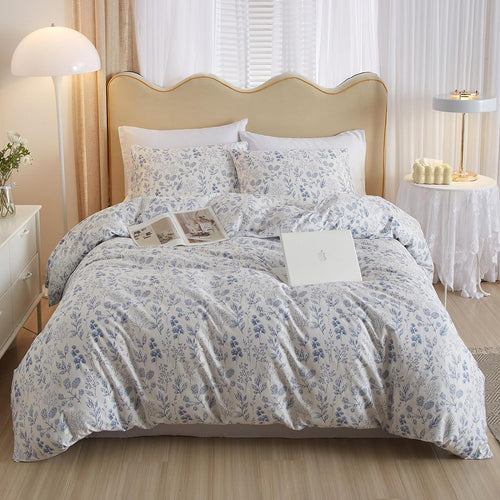 Blue Floral Cottage Comforter