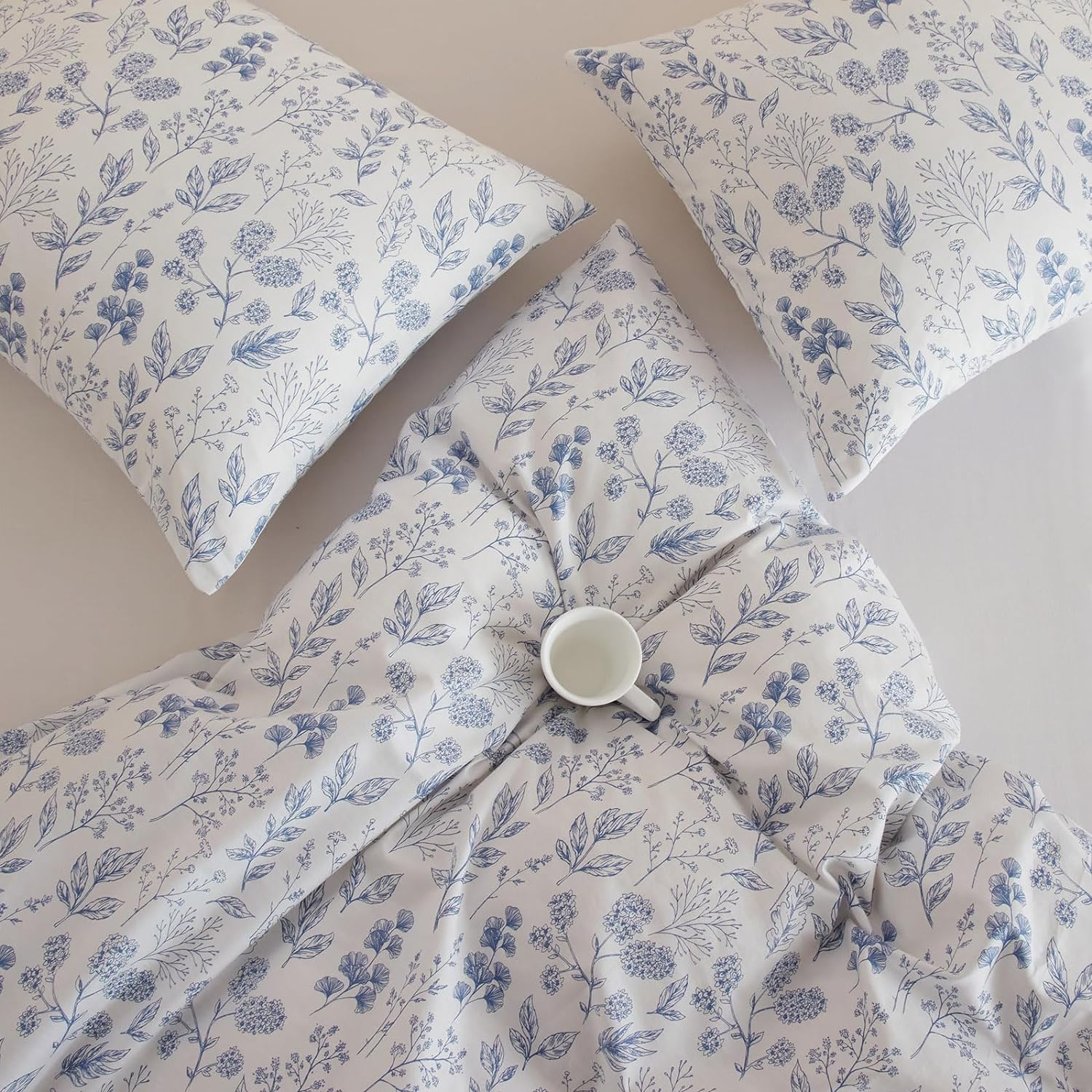 Blue Floral Cottage Comforter