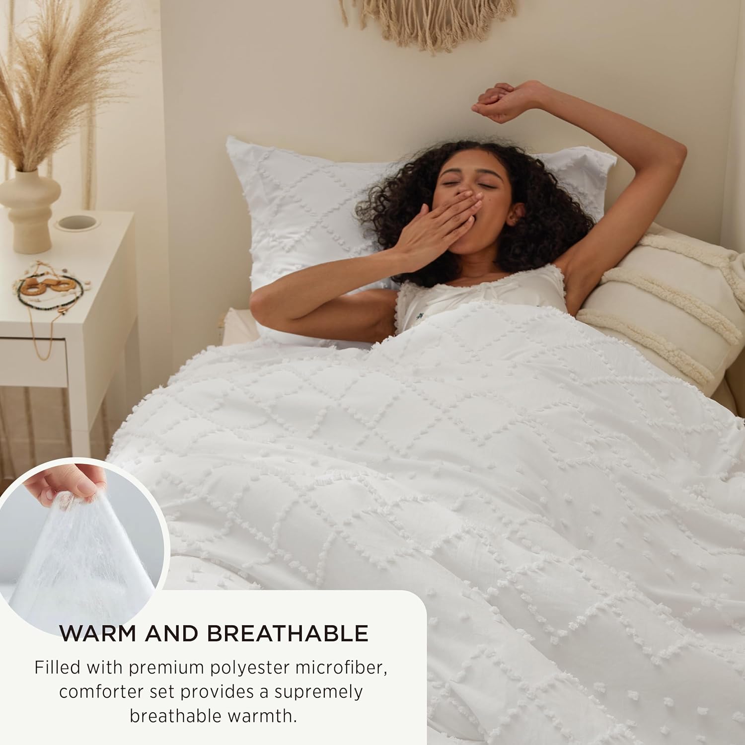 Cozy Twin XL Boho Bedding Set