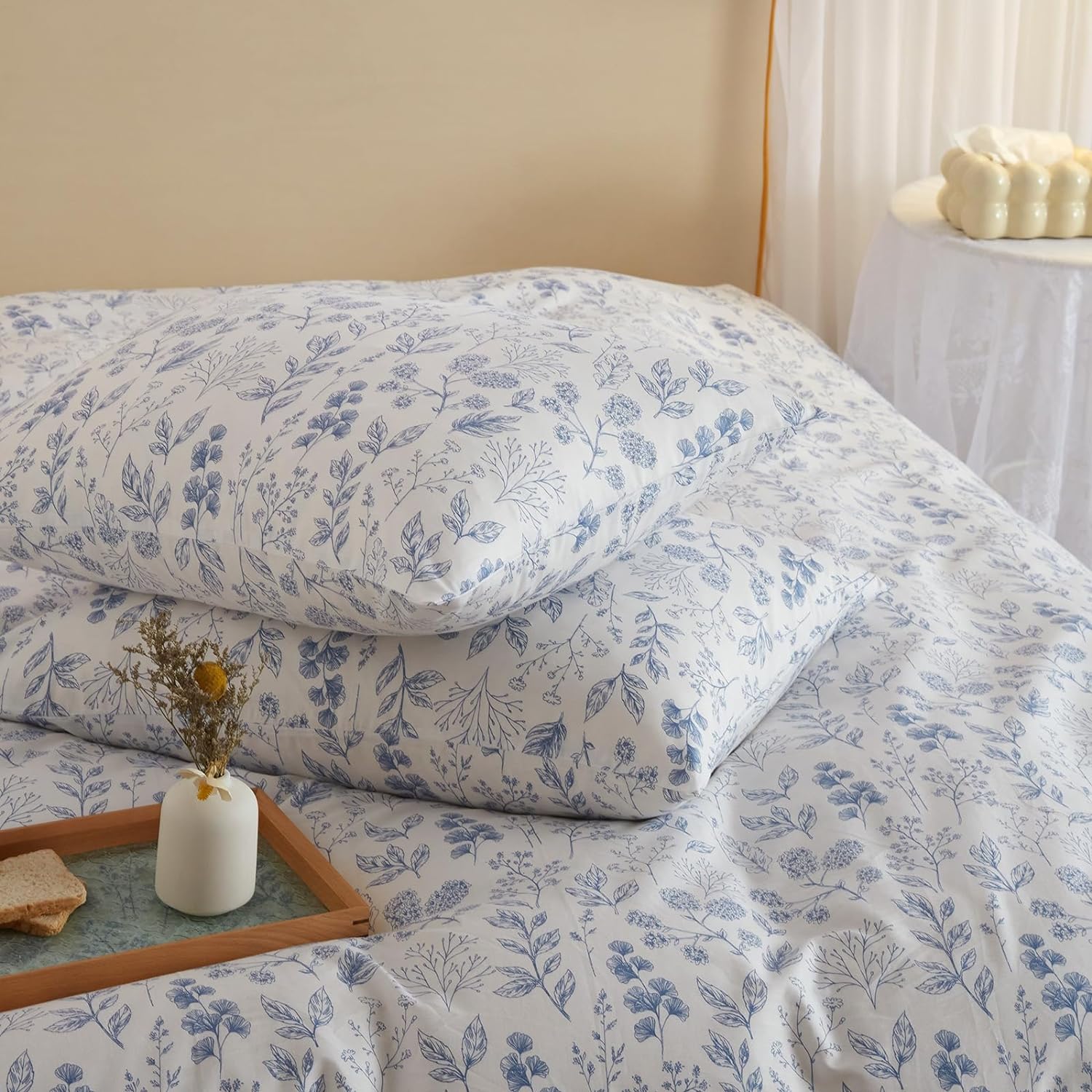 Blue Floral Cottage Comforter