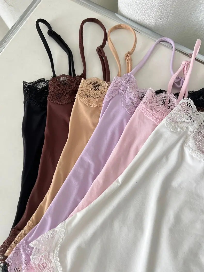 Chic Lace Trim Bodysuit